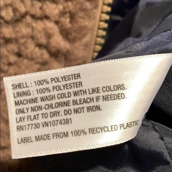 Goodfellow & Co Fleece Sherpa Jacket Mocha Brown Men’s Size Medium New - Picture 8 of 11